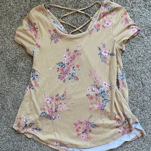 flower print tee